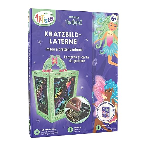 ARTISTA 9301922 Bastelset Kratzbild-Laterne Fee, DIY-Kit für Kinder, Kreativset in praktischer Aufbewahrungsbox ARTISTA 9301922 Bastelset Kratzbild-Laterne Fee, DIY-Kit für Kinder, Kreativset in praktischer Aufbewahrungsbox von ARTISTA