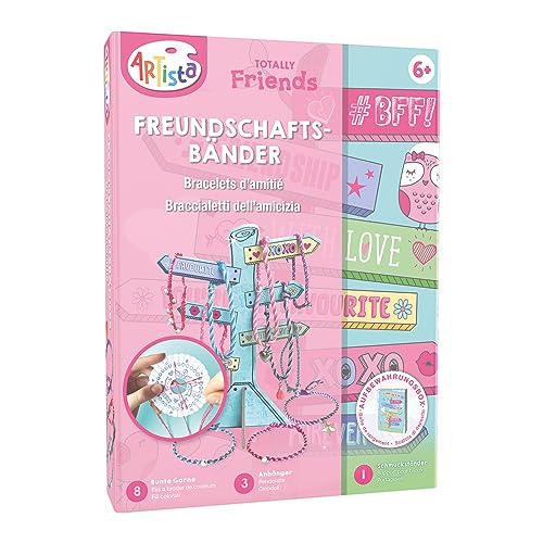 ARTISTA 9301932 Bastelset Freundschaftsbänder, DIY-Kit für Kinder, Kreativset in praktischer Aufbewahrungsbox von ARTISTA