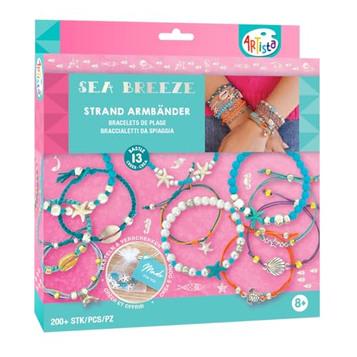 ARTISTA 9342993 Bastelset Strand Armbänder, Schmuckbastelset, DIY Schmuckset für Kinder ab 8 Jahren ARTISTA 9342993 Bastelset Strand Armbänder, Schmuckbastelset, DIY Schmuckset für Kinder ab 8 Jahren von ARTISTA