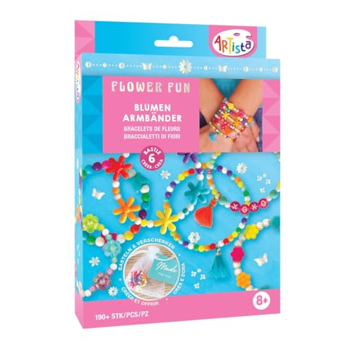 ARTISTA 9342995 Bastelset Blumen Armbänder, Schmuckbastelset, DIY Schmuckset für Kinder ab 8 Jahren ARTISTA 9342995 Bastelset Blumen Armbänder, Schmuckbastelset, DIY Schmuckset für Kinder ab 8 Jahren von ARTISTA
