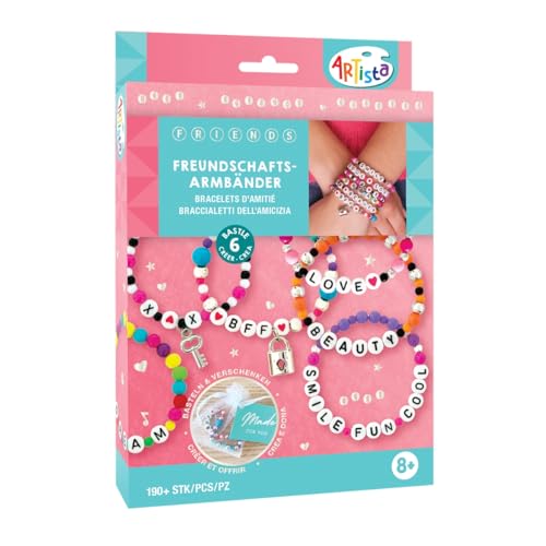 ARTISTA 9342999 Bastelset Freundschaftsarmbänder, Schmuckbastelset, DIY Schmuckset für Kinder ab 8 Jahren ARTISTA 9342999 Bastelset Freundschaftsarmbänder, Schmuckbastelset, DIY Schmuckset für Kinder ab 8 Jahren von ARTISTA