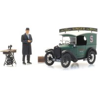 ARTITEC 387.531 H0 Austin 7 Kastenwagen "Singer" + Verkäufer - Resin Fertigmodell von ARTITEC