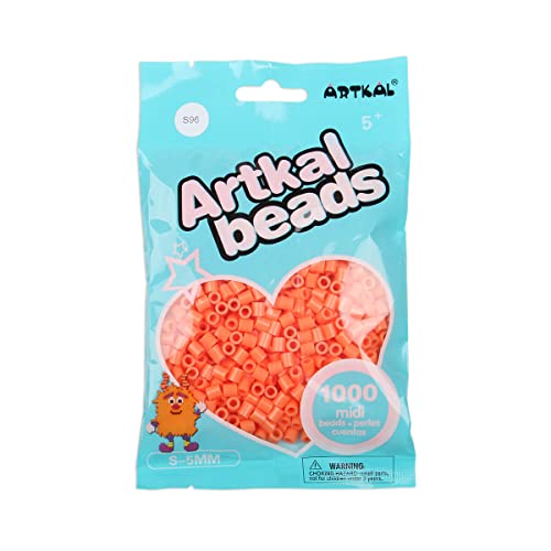 ARTKAL® Midi 5 mm Bügelperlen Beads / 1000 Stück/S-096 Apricot von ARTKAL