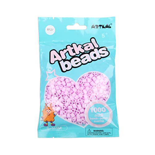 ARTKAL® Midi 5 mm Bügelperlen Beads / 1000 Stück/S-127 Marsmallow Rose von ARTKAL