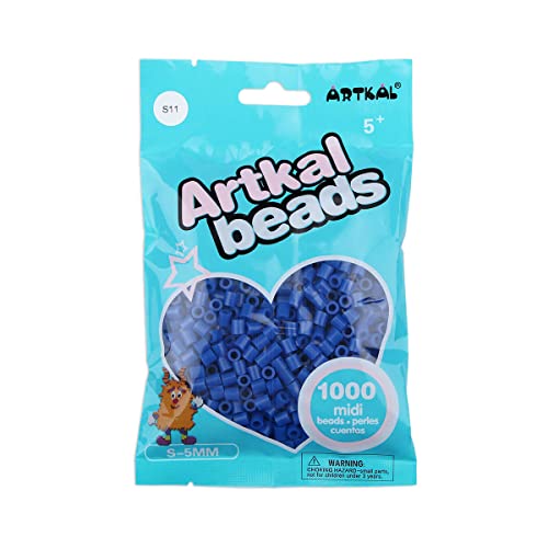 ARTKAL® Midi 5 mm Bügelperlen Beads / 1000 Stück / S-011 Dark Blue von ARTKAL