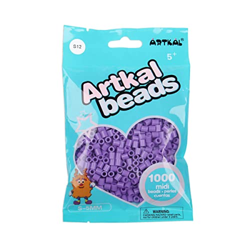 Artkal® Midi 5 mm Bügelperlen Beads / 1000 Stück/S-012 Pastel Lavender von ARTKAL