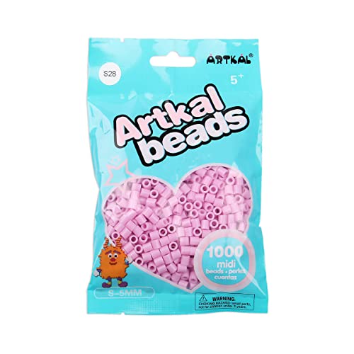 ARTKAL® Midi 5 mm Bügelperlen Beads / 1000 Stück / S-028 Lily Pink von ARTKAL