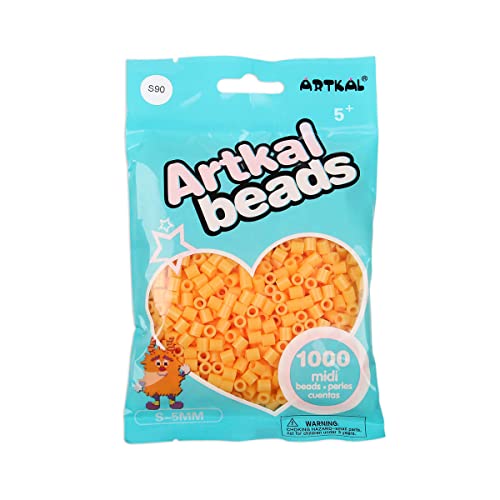 ARTKAL® Midi 5 mm Bügelperlen Beads / 1000 Stück / S-090 Pastel Orange von ARTKAL