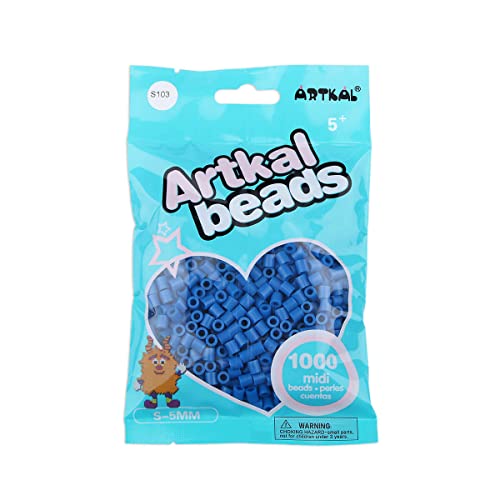 ARTKAL® Midi 5 mm Bügelperlen Beads / 1000 Stück / S-103 Caribbian Blue von ARTKAL