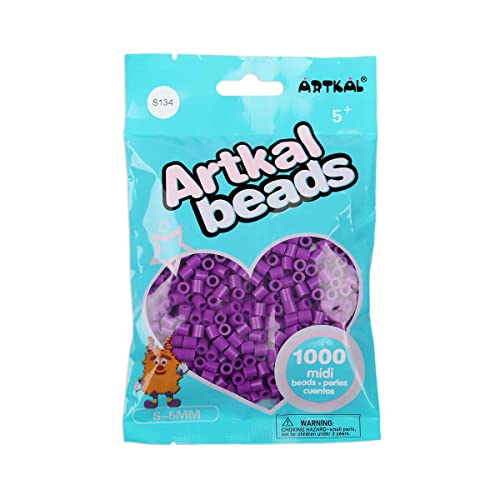 ARTKAL® Midi 5 mm Bügelperlen Beads / 1000 Stück / S-134 Amethyst von ARTKAL