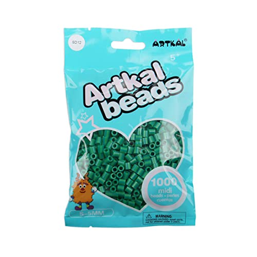 ARTKAL® Midi 5 mm Bügelperlen Beads / 1000 Stück / SD12 Gestreift Green von ARTKAL