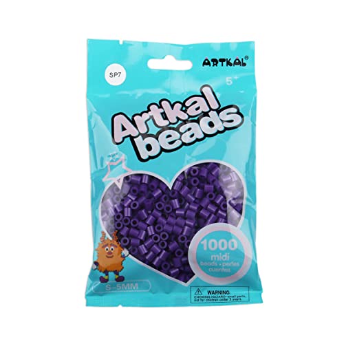 ARTKAL® Midi 5 mm Bügelperlen Beads / 1000 Stück / SP07 Perlmutt Purple von ARTKAL