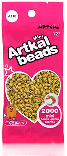 ARTKAL® Mini A Soft 2,6 mm Bügelperlen Beads / 2000 Stück / A110 Caffe LATTÉ Steckperlen von ARTKAL