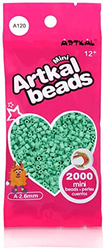 ARTKAL® Mini A Soft 2,6 mm Bügelperlen Beads / 2000 Stück / A120 Celadon Green Steckperlen von ARTKAL