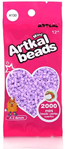 ARTKAL® Mini A Soft 2,6 mm Bügelperlen Beads / 2000 Stück / A130 Candy Violet Steckperlen von ARTKAL