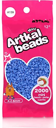 ARTKAL® Mini A Soft 2,6 mm Bügelperlen Beads / 2000 Stück / A139 Indigo Steckperlen von ARTKAL