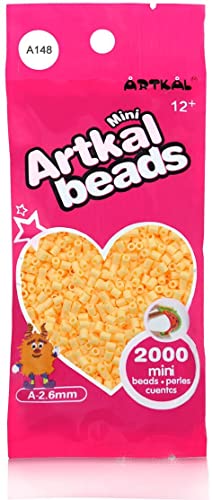 ARTKAL® Mini A Soft 2,6 mm Bügelperlen Beads / 2000 Stück / A148 Creme Steckperlen von ARTKAL