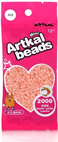 ARTKAL® Mini A Soft 2,6 mm Bügelperlen Beads / 2000 Stück / A22 Bubble Gum Steckperlen von ARTKAL