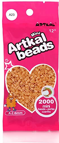 ARTKAL® Mini A Soft 2,6 mm Bügelperlen Beads / 2000 Stück / A23 Sand Steckperlen von ARTKAL