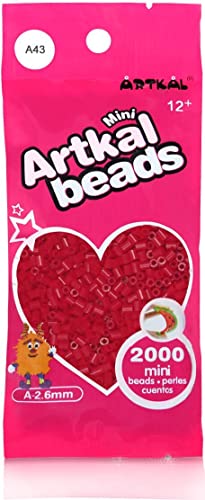 ARTKAL® Mini A Soft 2,6 mm Bügelperlen Beads / 2000 Stück / A43 Paprika Steckperlen von ARTKAL