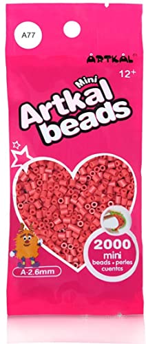 ARTKAL® Mini A Soft 2,6 mm Bügelperlen Beads / 2000 Stück / A77 DEEP Chestnut Steckperlen von ARTKAL