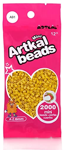 ARTKAL® Mini A Soft 2,6 mm Bügelperlen Beads / 2000 Stück / A91 Dandelion Steckperlen von ARTKAL