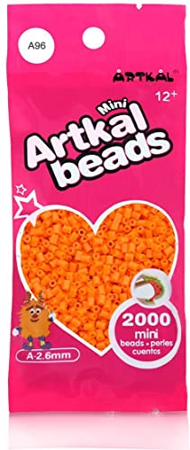 ARTKAL® Mini A Soft 2,6 mm Bügelperlen Beads / 2000 Stück / A96 Papaya Steckperlen von ARTKAL