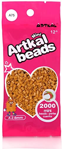 ARTKAL® Mini A Soft 2,6 mm Bügelperlen Beads / 2000 Stück / A75 Clay Steckperlen von ARTKAL