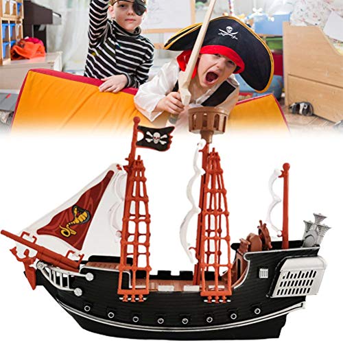 ARTOCT Kinder Piratenschiff Rollenspiel Spielzeug, Kinder Rollenspiel Piraten Sicherheit Piratenschiff Modell Figuren Spielzeug Home Ornamente Kinder von ARTOCT