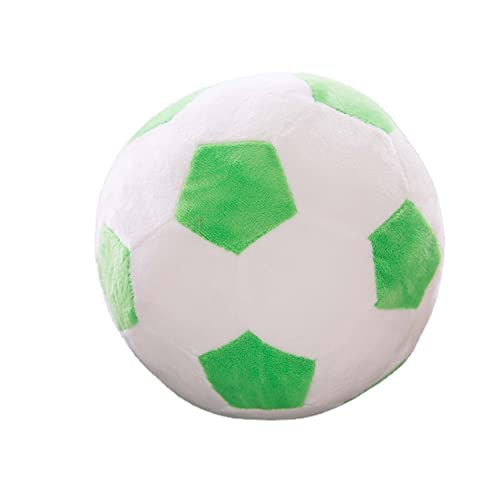 ARTSIM Fußball Plüschtier Spielzeug, Stoffball Fußball Weich Sportball Flauschig Gefüllte Fußballkissen PP Baumwolle Softball Fußball, Sport Spielzeug Geschenk für Kinder (grün,22 cm) von ARTSIM