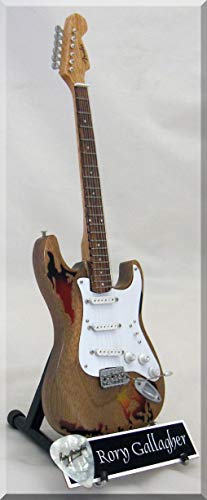 RORY GALLAGHER Miniatur Gitarre mit Plektrum von ARTSTUDIO35