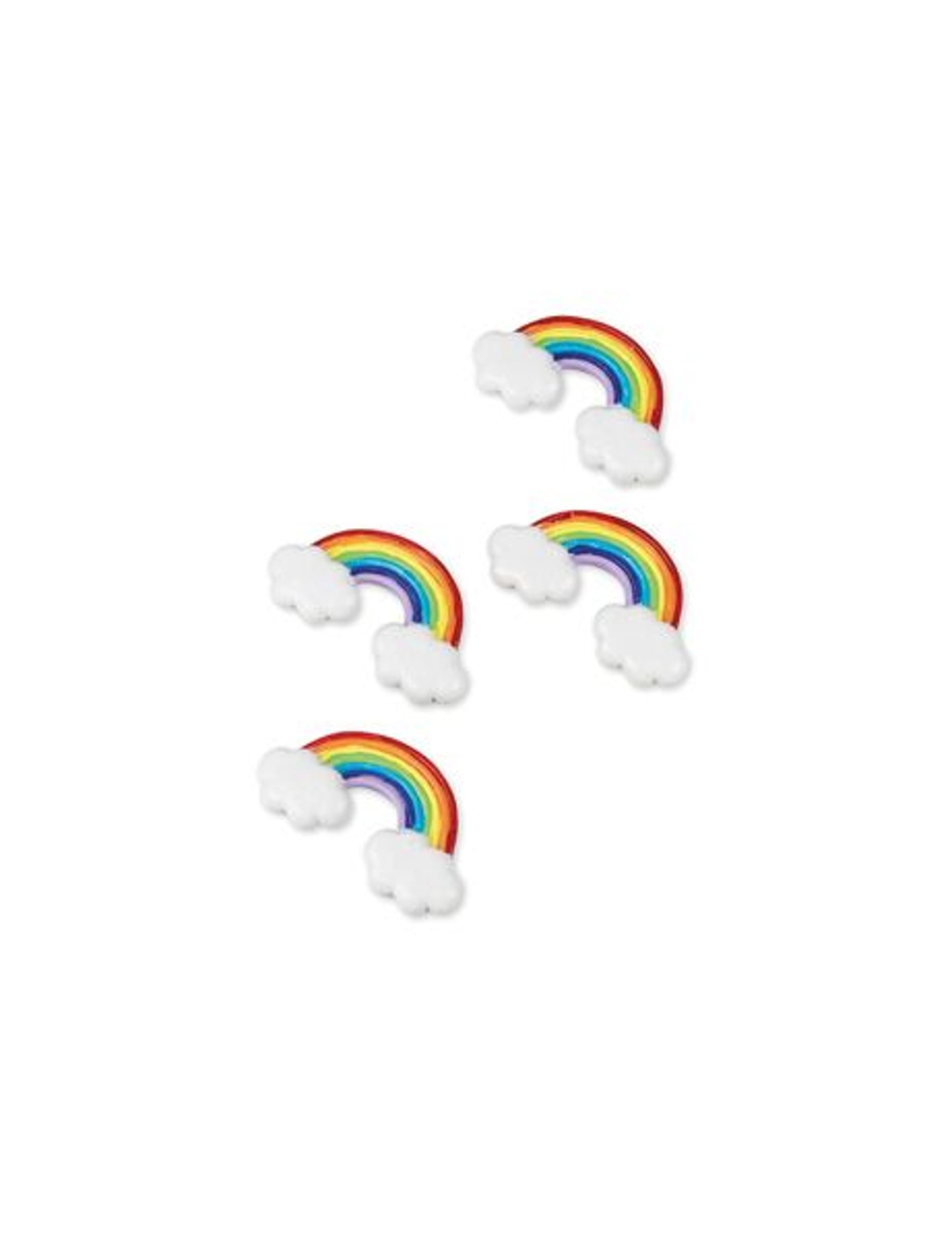 4 bunte Regenbogen-Sticker aus Harz 5 cm zum Aufkleben 4 bunte Regenbogen-Sticker aus Harz 5 cm zum Aufkleben von ARTYFETES