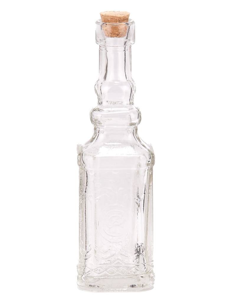 Glasflasche mit Korken transparent-beige von ARTYFETES