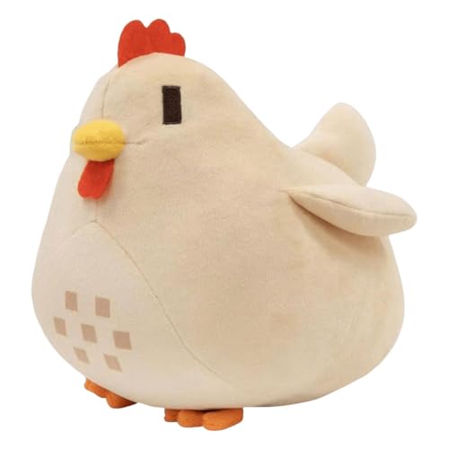 ARVALOLET 20 cm Huhn Plüschtier – Videospiel Valley Weiches Cartoon-Spielzeug – Perfektes Kissen für Kinder von ARVALOLET