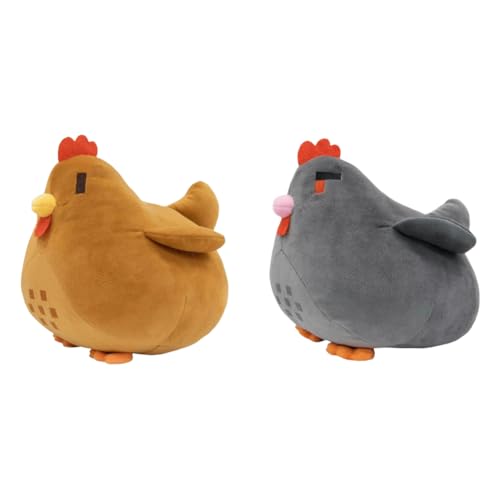 ARVALOLET 20 cm Huhn Plüschtier – Videospiel Valley Weiches Cartoon-Spielzeug – Perfektes Kissen für Kinder von ARVALOLET