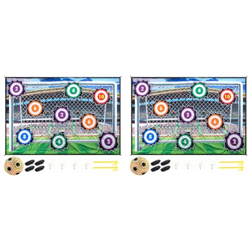 ARVALOLET Fußball-Spielset, 100 cm Spielmatte mit selbstklebenden Bällen, Geburtstage und Weihnachten von ARVALOLET