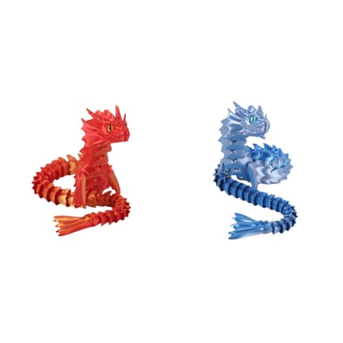 ARVALOLET Gelenkdrache Fidget-Spielzeug 3D-Gedruckter Drache for Desktop-Dekoration von ARVALOLET