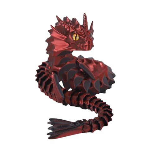 ARVALOLET Gelenkdrache Fidget-Spielzeug 3D-Gedruckter Drache for Desktop-Dekoration von ARVALOLET