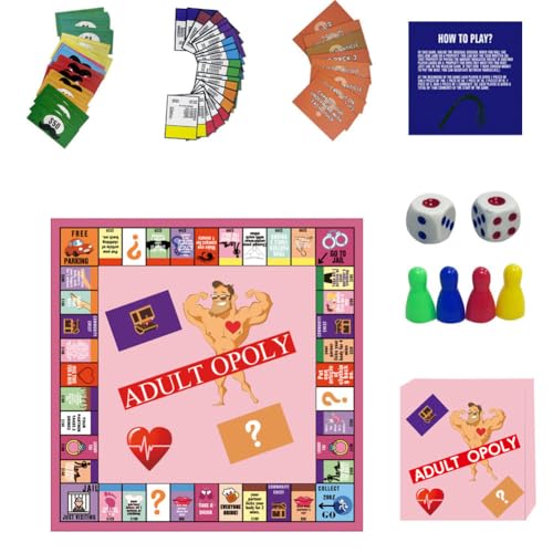 ARVALOLET Paare Erwachsene Opoly Brettspiel for romantische Abende und Valentinstagsgeschenke von ARVALOLET