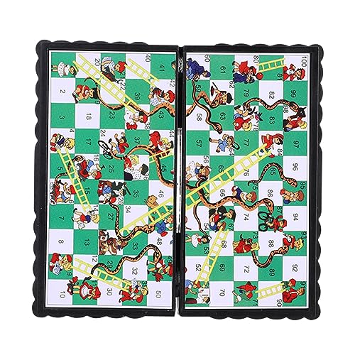 Arvalolet Mini Travel Board Games Plastik Schachbrettspielzeug Interaktive Aktivität Leicht for Kinder und Erwachsene for Reisen im Freien, Geschenke for Männer, Geschenke Spielzeug Jungen von ARVALOLET