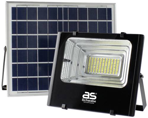 AS Schwabe Solarline 60W 46982 Solar-Außenstandleuchte 60W Neutralweiß Schwarz, Silber von AS Schwabe