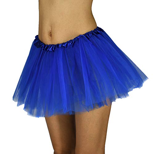 ASAHEL Tutus für Damen, Tüllröcke, 5-lagig, Blasen-Rock, Erwachsenen-Tutu, Halloween-Kostüme, klassisches Kawaii-Kleid für Damen, Blau, Einheitsgröße von ASAHEL