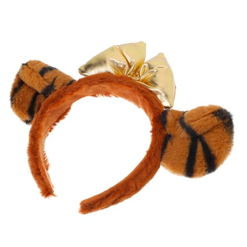 ASAKKURA Lustiger Tiger Ohren Haarreifen Für Karneval Und Kostümpartys üßes Tierkostü Haarschmuck Für Und Erwachsene Ideal Für Fasching Und Cosplay von ASAKKURA