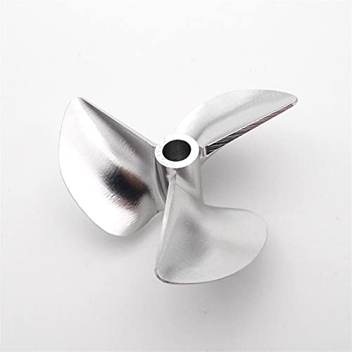 ASDGH Modellschiffpropeller, 1PCS CNC Matel 3 Klingen Propeller 6,35mm 1/4 In Pitch 1,4 Requisiten 58mm 61-70mm 74mm, for Benzin Nitro RC Boot Geschwindigkeit Mono Katamaran (Color : D62mm) von ASDGH