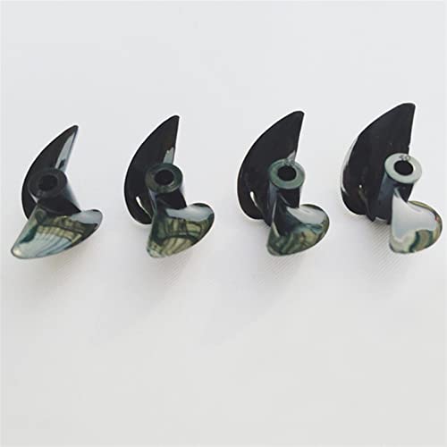 ASDGH Modellschiffpropeller, 4 Teile/los Hochfeste 2-Blatt Propeller RC Boot PC Harz Paddel, for 0-Boot Modell Elektrische Schiff 34mm 36mm 38mm 40mm (Color : 32mm) von ASDGH