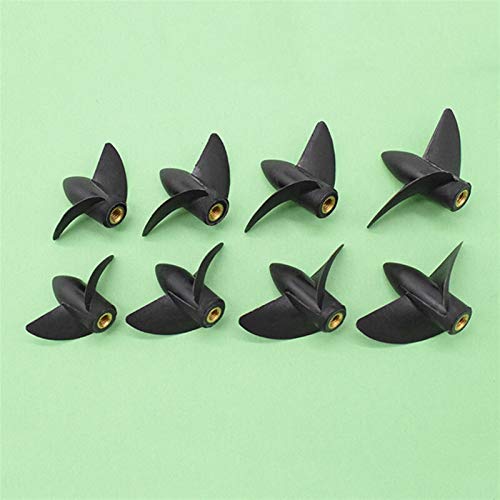 ASDGH Modellschiffpropeller, Rc Boot M4 Zwei Klingen Paddel Mit Gewinde 2 Klingen Nylon Boot Propeller Positive Reverse Propeller for 4mm Boot Welle (Color : D35mm Positive) von ASDGH