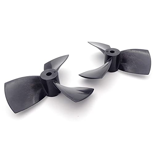 Modellschiffpropeller, 1PCS RC Boot Propeller Nylon 3-klingen CW CCW 80mm Welle 5mm Triebwerk Prop for RC Boot Angeln Schlepper Cruise Marine (Color : 1Pair D80 RH and LH) von ASDGH