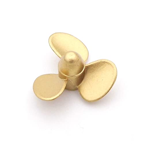 Modellschiffpropeller, RC Boot Metall Propeller 3-Blatt M4 4mm Welle 20-50mm Untergetaucht Prop, for RC Maßstab Boot Schlepper Angeln Marine (Color : 1PC D20mm Right Hand) von ASDGH