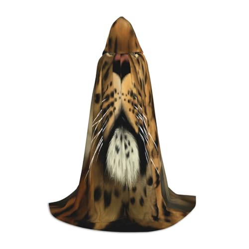 ASEELO Kapuzenumhang für Teenager Tiger Halloween Kapuzenumhang Umhang Cosplay Kostüm für Halloween Weihnachten Kostüm Party S von ASEELO