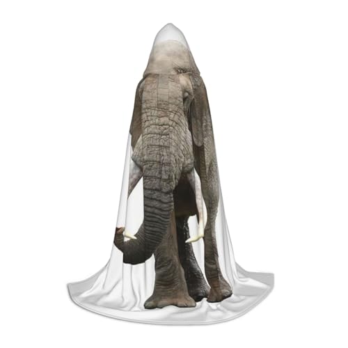 Kapuzenumhang für Teenager Tier Elefant Halloween Kapuzenumhang Umhang Cosplay Verkleidung Kostüm für Halloween Weihnachten Kostüm Party S von ASEELO